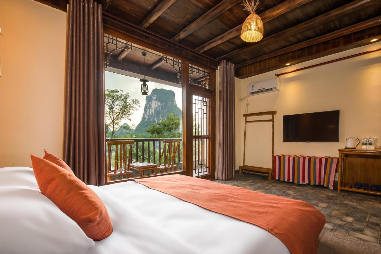 Yangshuo River Lodge Hotel-Free Pick Up From Yangshuo Area Over Three Nights المظهر الخارجي الصورة