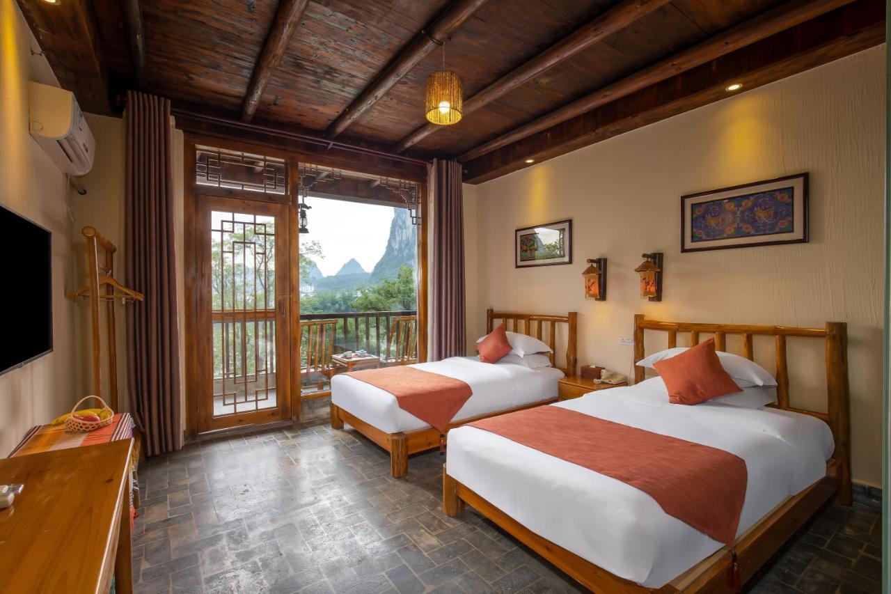 Yangshuo River Lodge Hotel-Free Pick Up From Yangshuo Area Over Three Nights المظهر الخارجي الصورة