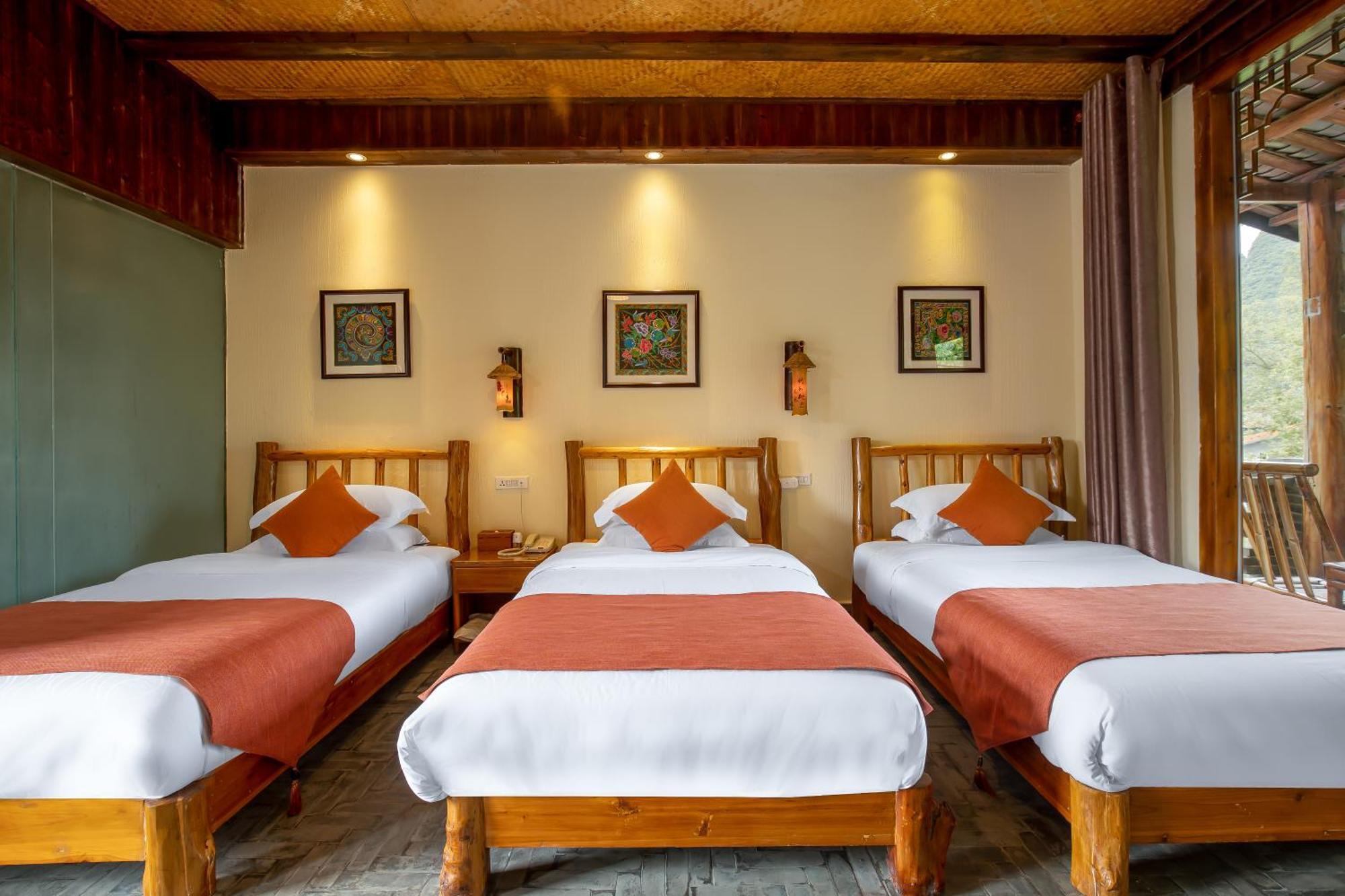 Yangshuo River Lodge Hotel-Free Pick Up From Yangshuo Area Over Three Nights المظهر الخارجي الصورة